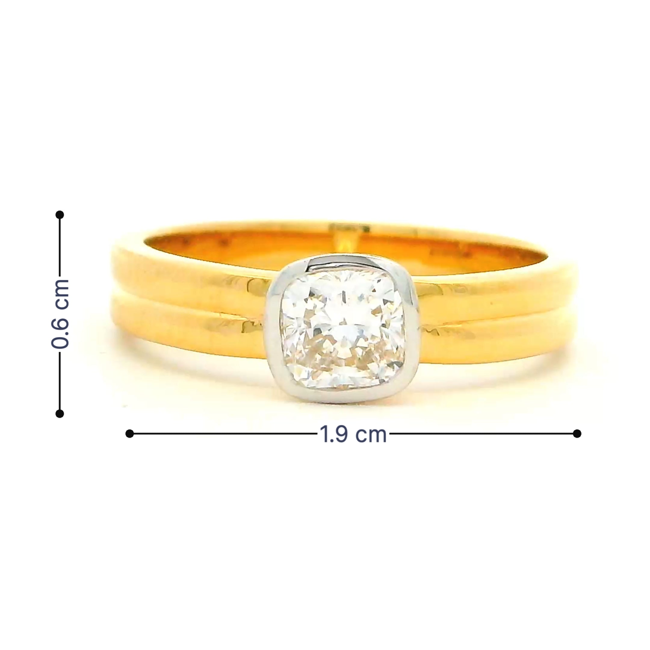 9K Lab Grown Diamond Ring For Men