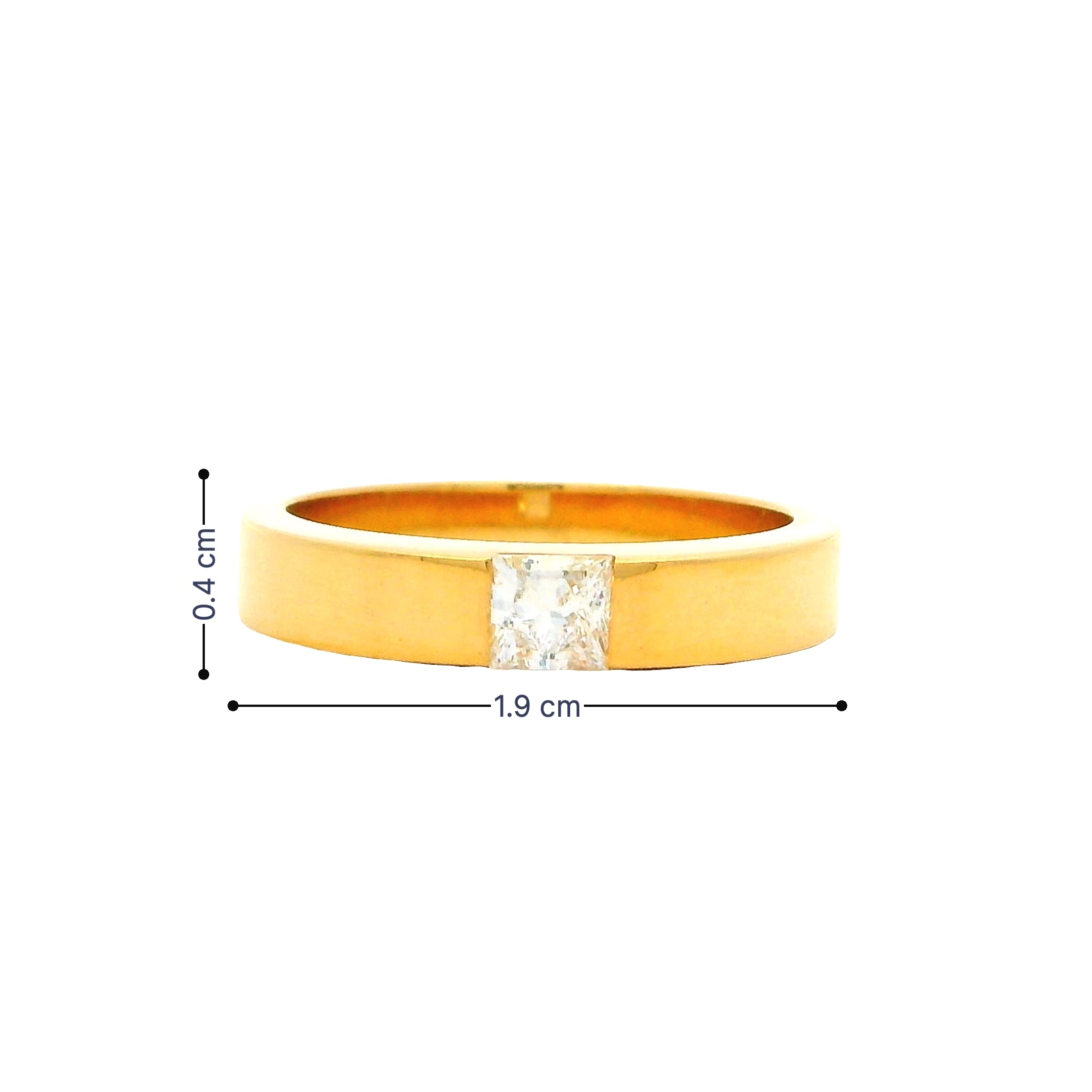 9K Lab Grown Diamond Ring For Men