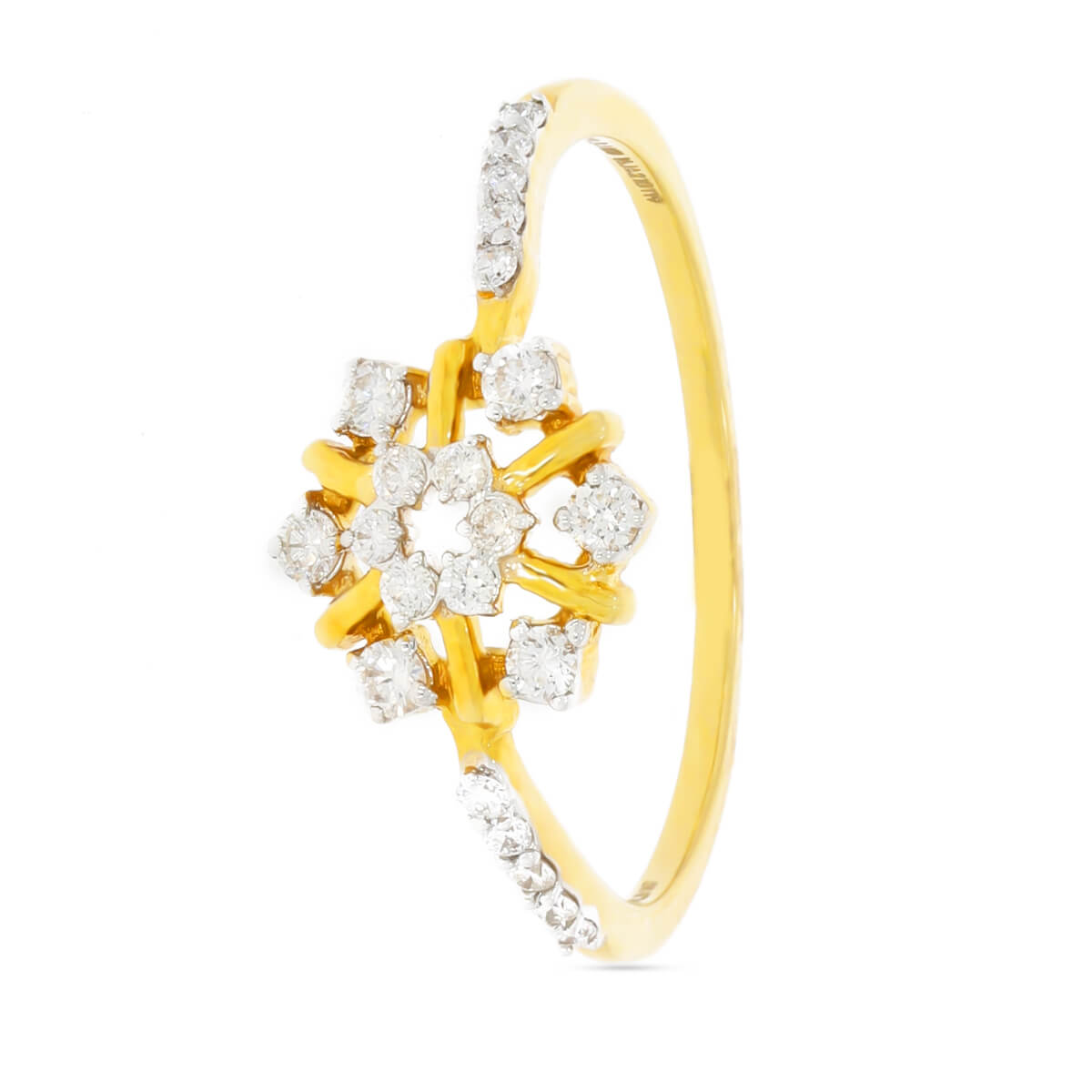 Floral Charm Glow Diamond Ring for Women