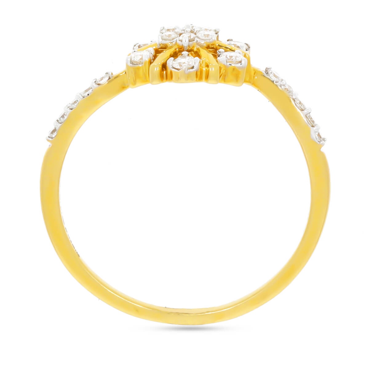 Floral Charm Glow Diamond Ring for Women