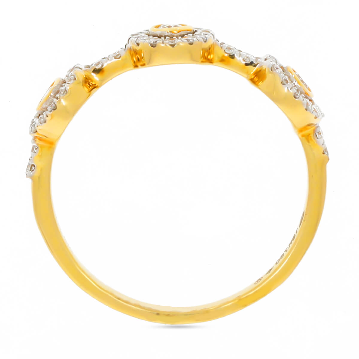 Soft Orb Horizon Diamond Ring for Women