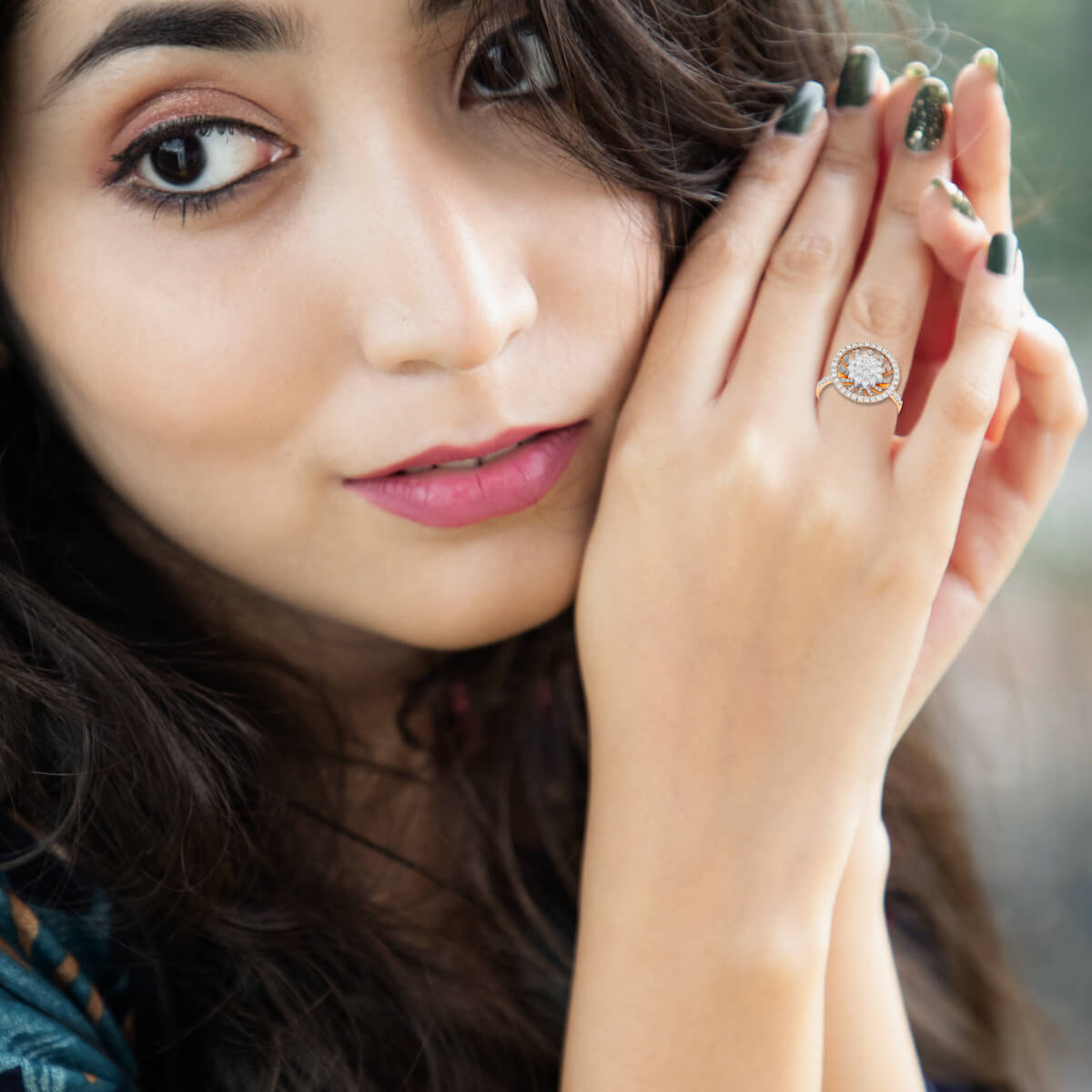 Floweret Shimmer Ring for Women