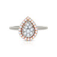 Sparkling Paisley 18K Diamond Ring