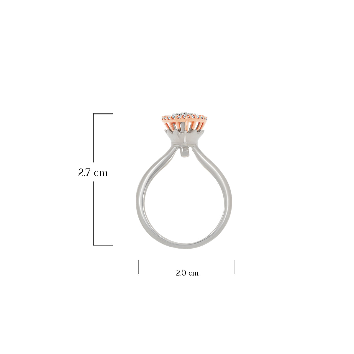 Sparkling Paisley 18K Diamond Ring
