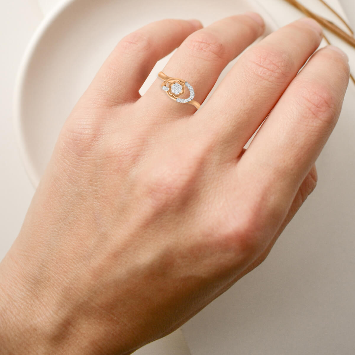 Warm Charm Diamond Women Ring