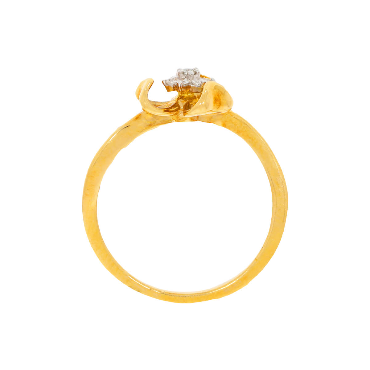 Delicate Clover Charm Diamond Ring for Women