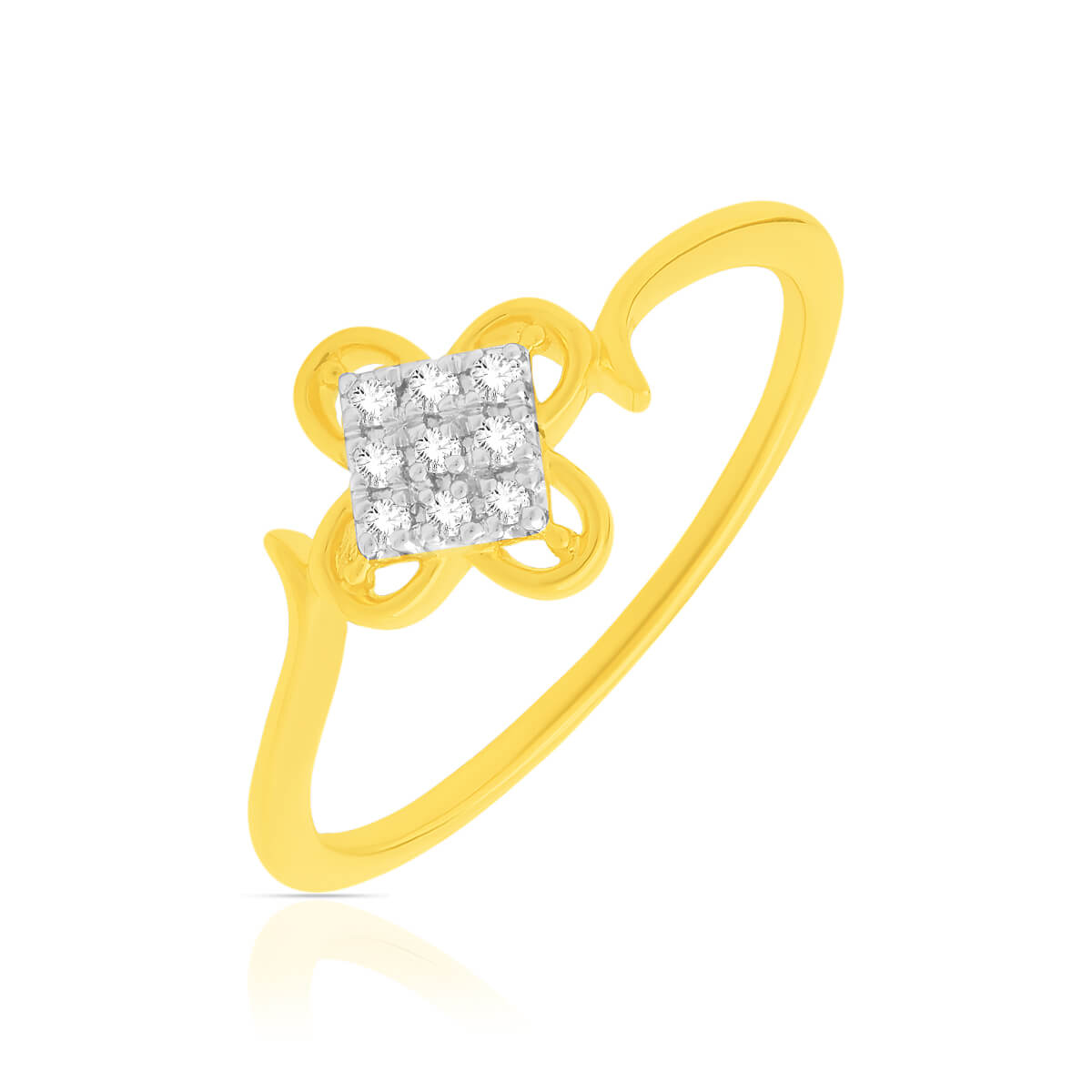 Daily Glow with Clover Diamond Ring for Women