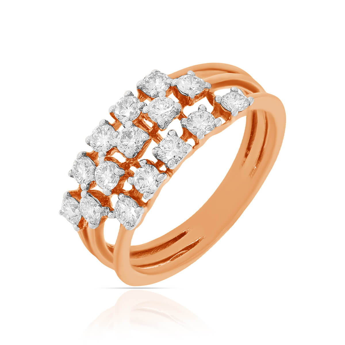 Bold Rizz Rose Gold Ring