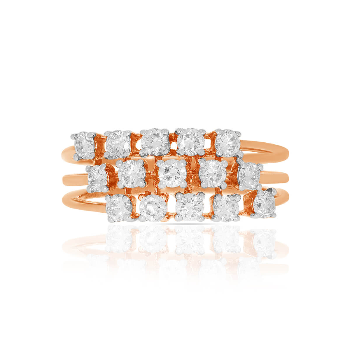 Bold Rizz Rose Gold Ring