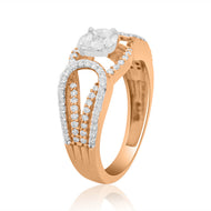 Classic Aura Diamond Engagement Ring for Women