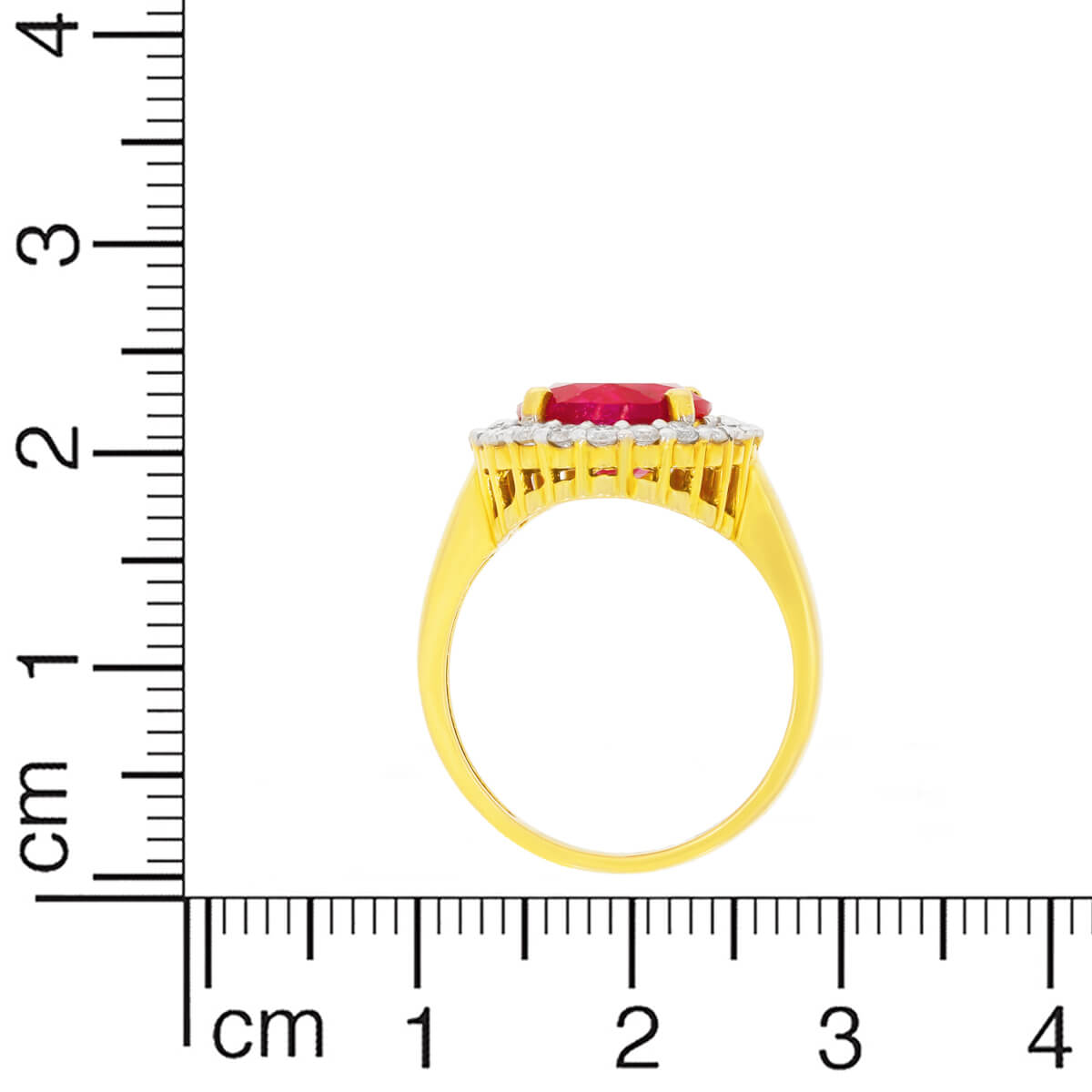Scarlet Radiance Gold Ring