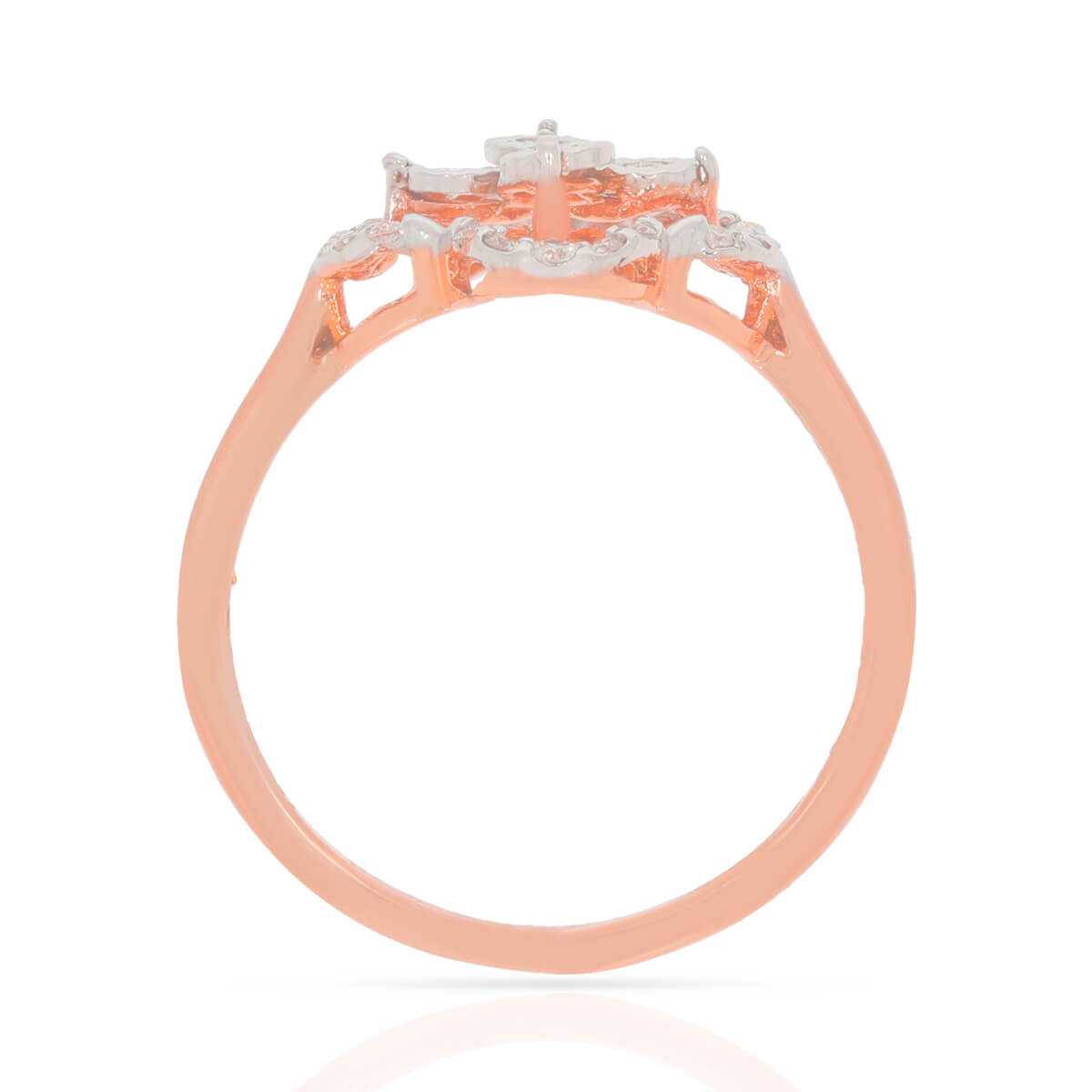 Ritzy Clover Shine Rose Gold Ring