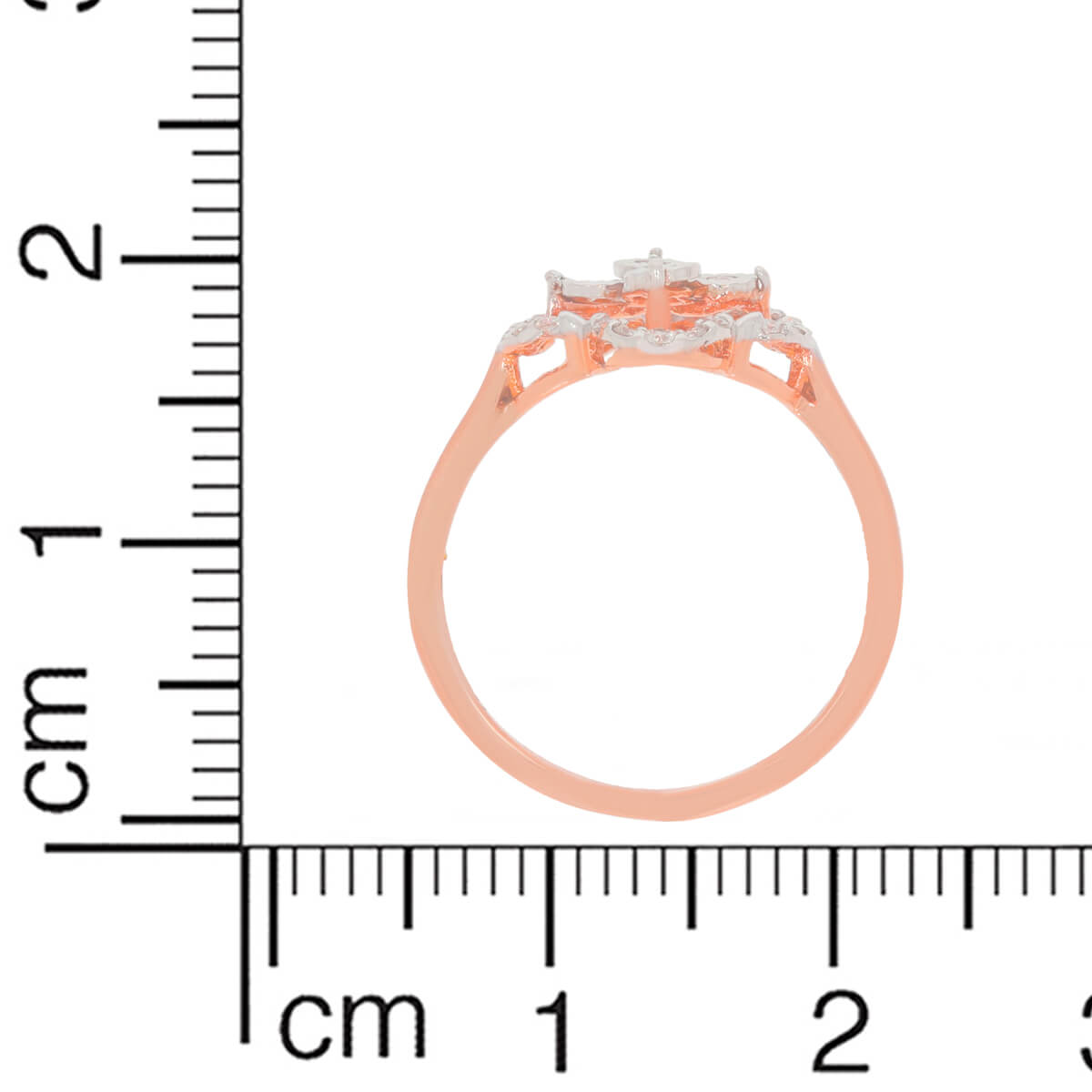Ritzy Clover Shine Rose Gold Ring