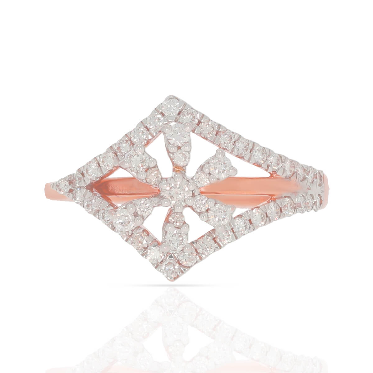 Charming Petal Grace Gold Ring for Women