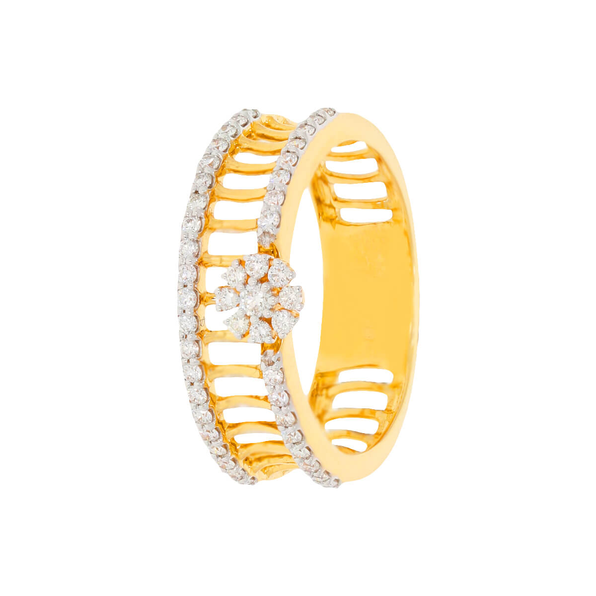 Chic Blossom Glow Diamond Ring for Women