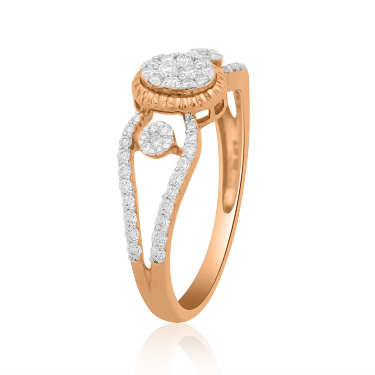 Classical Minimalist Shine Diamond Engagement Ring for Women