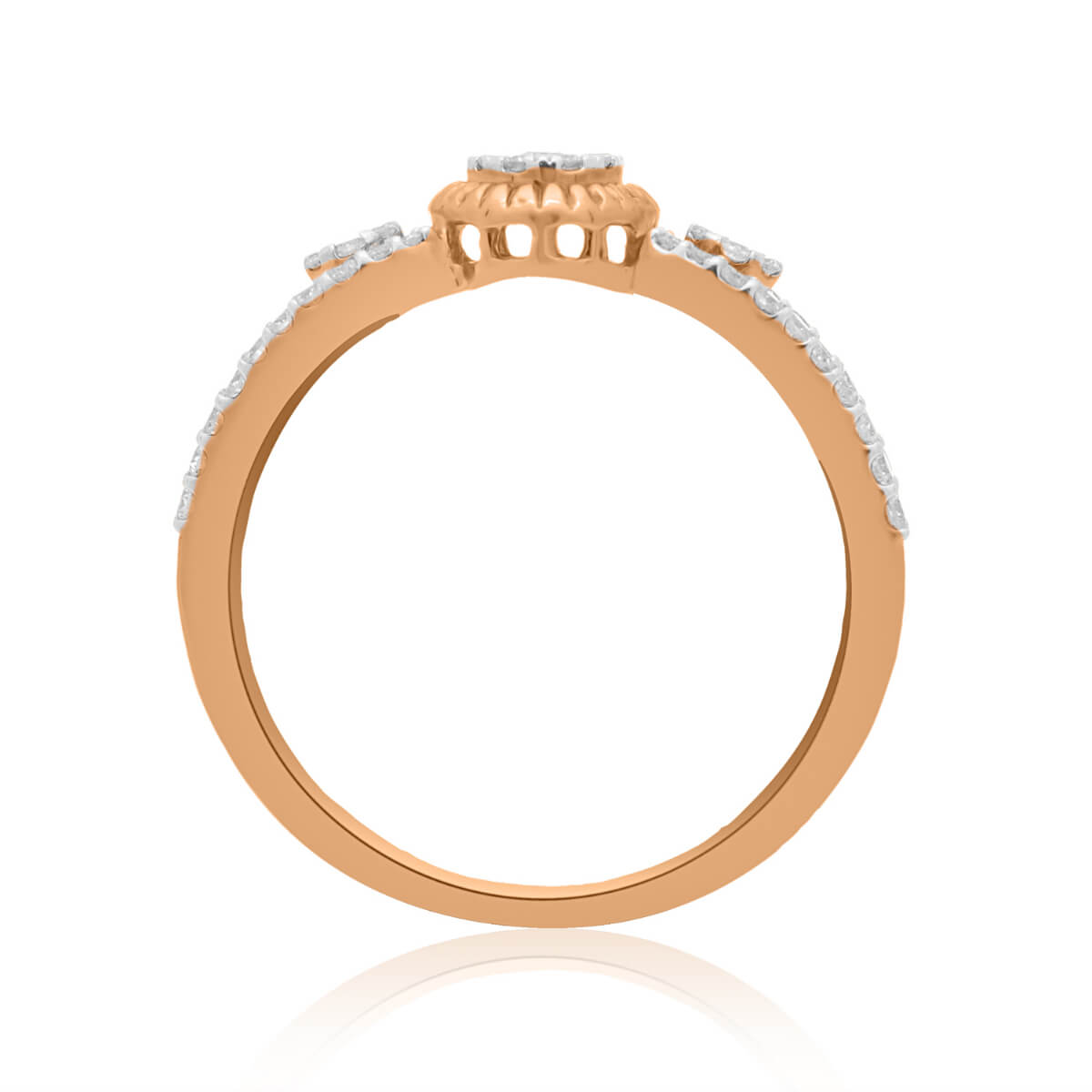 Classical Minimalist Shine Diamond Engagement Ring for Women