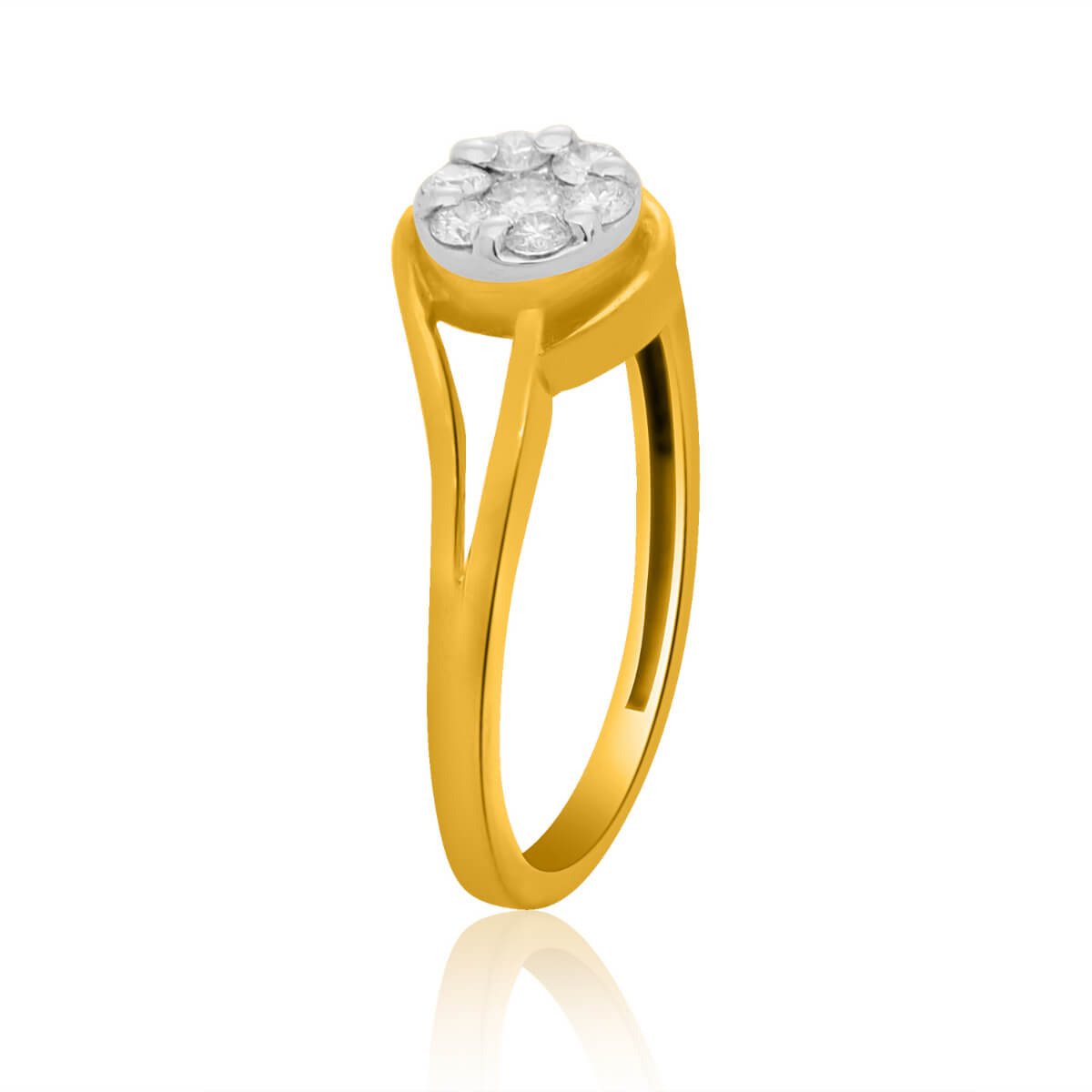 Simple Oval Radiance Diamond Ring for Women