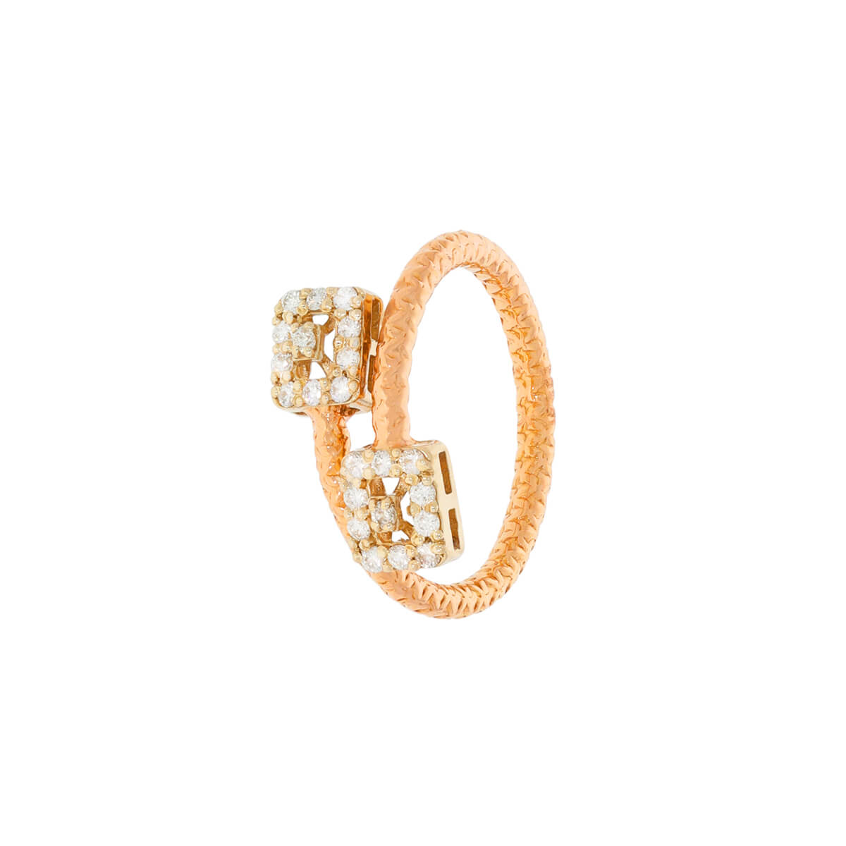 Modern Dazzle Rose Gold Ring