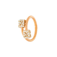 Modern Dazzle Rose Gold Ring