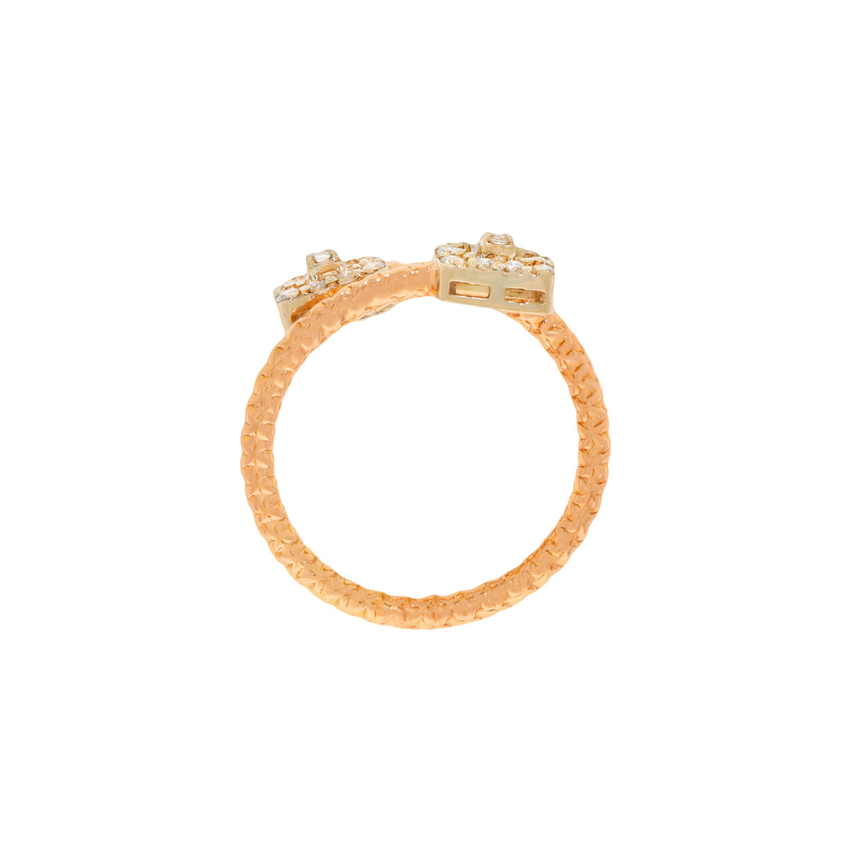 Modern Dazzle Rose Gold Ring