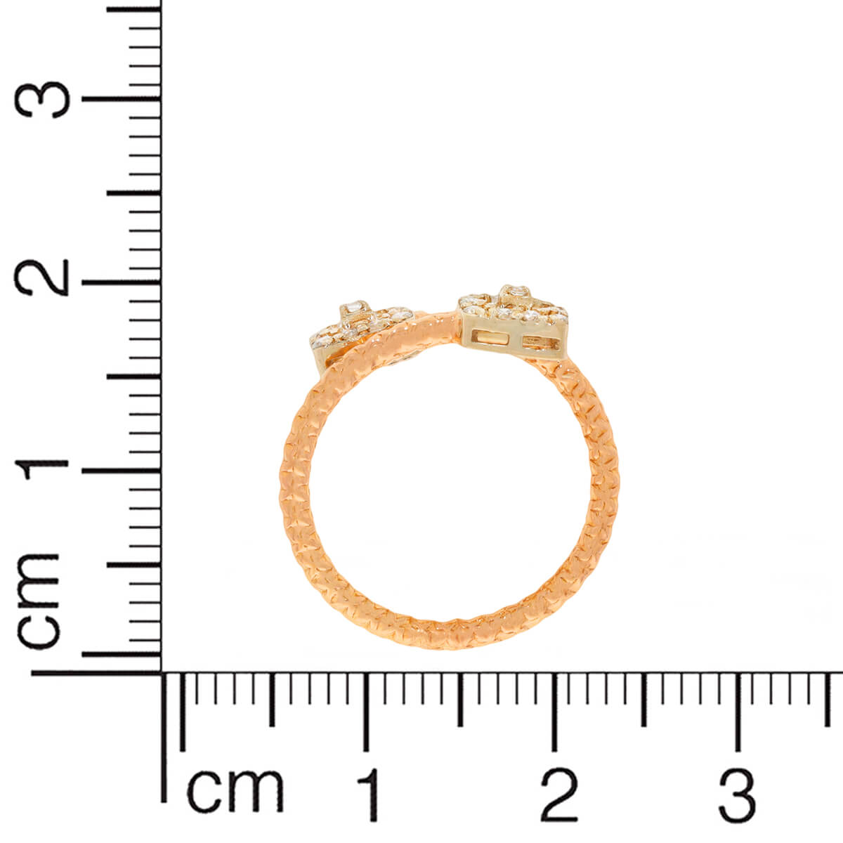 Modern Dazzle Rose Gold Ring