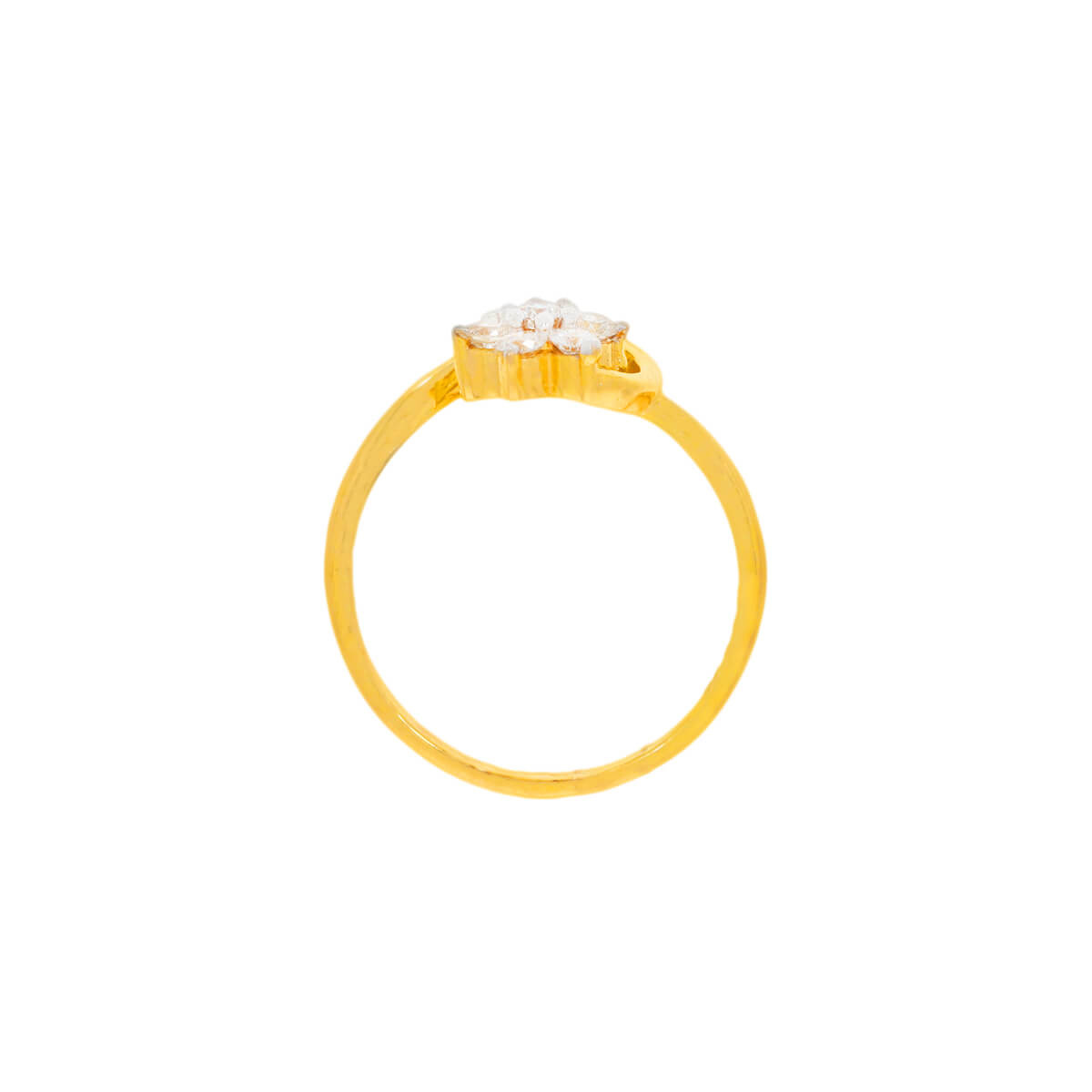 Diamond Ring for Women with Cheerful Floral