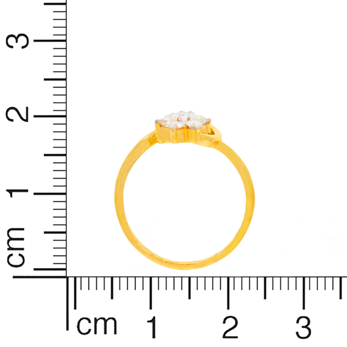 Diamond Ring for Women with Cheerful Floral