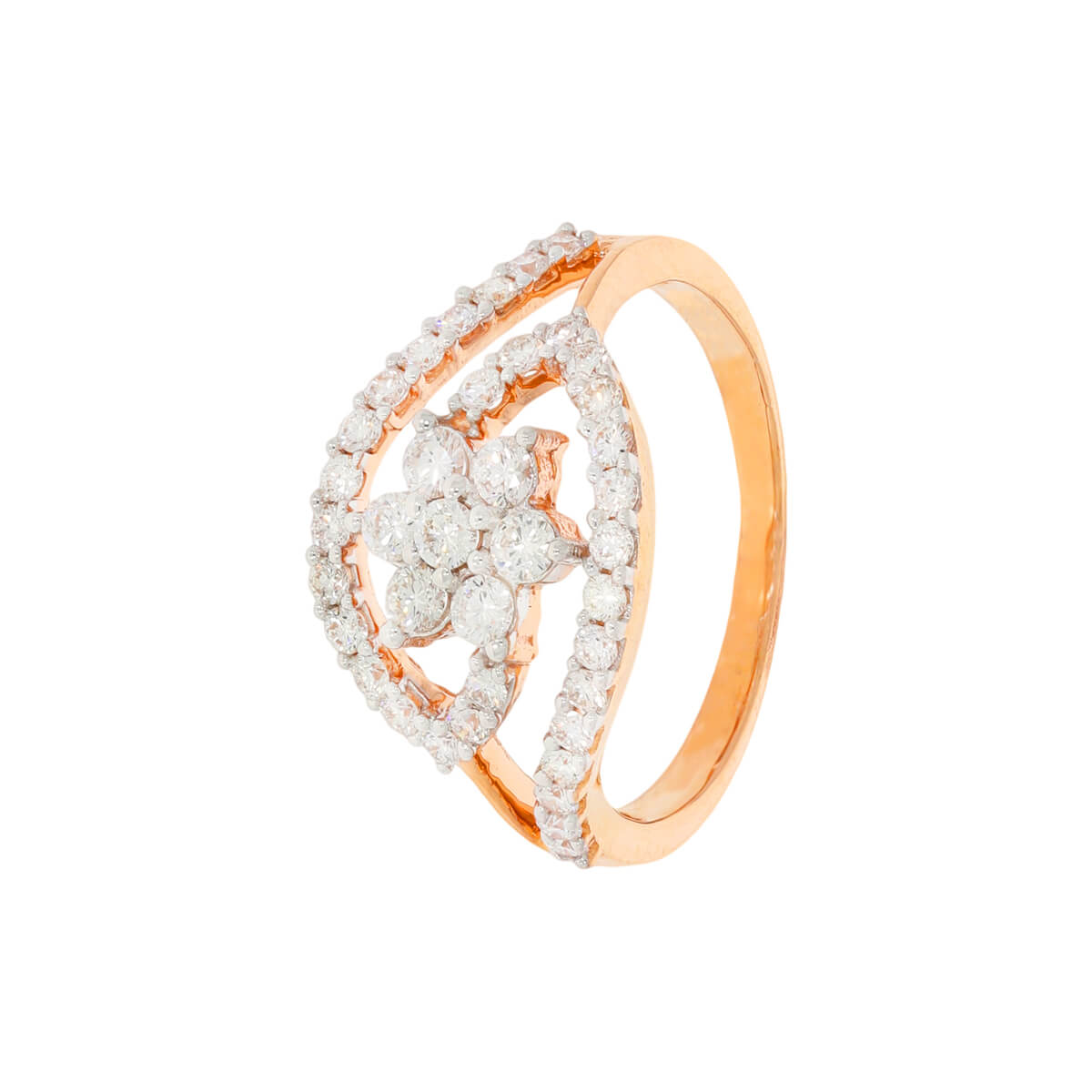 Petal Harmony Diamond Ring for Women