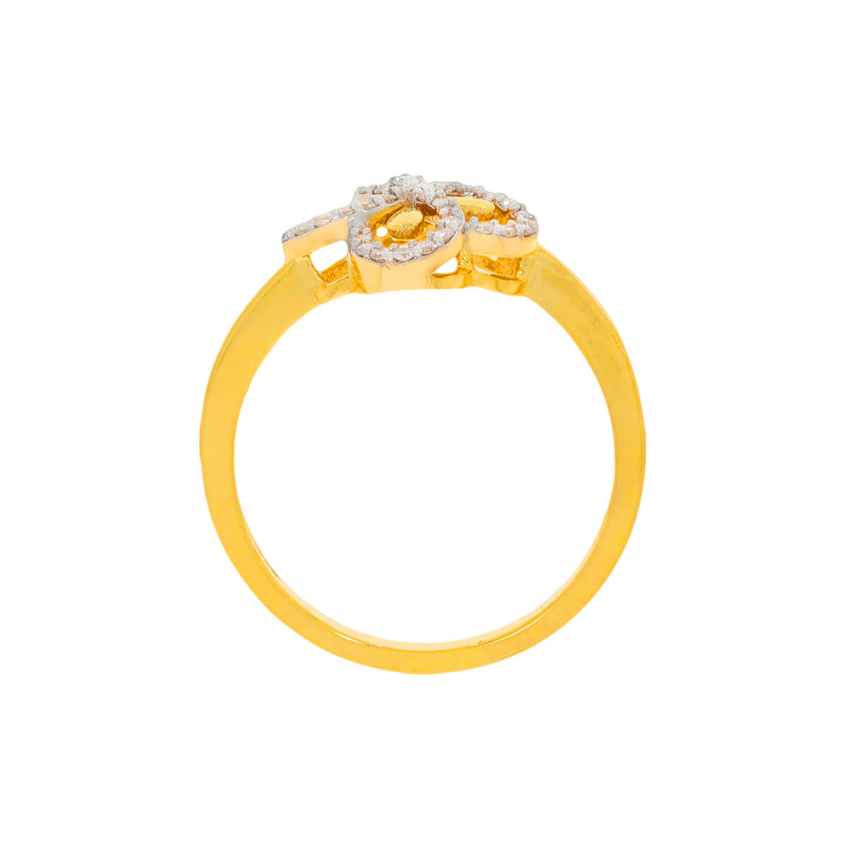 Lucky Clover Charm Diamond Ring for Women