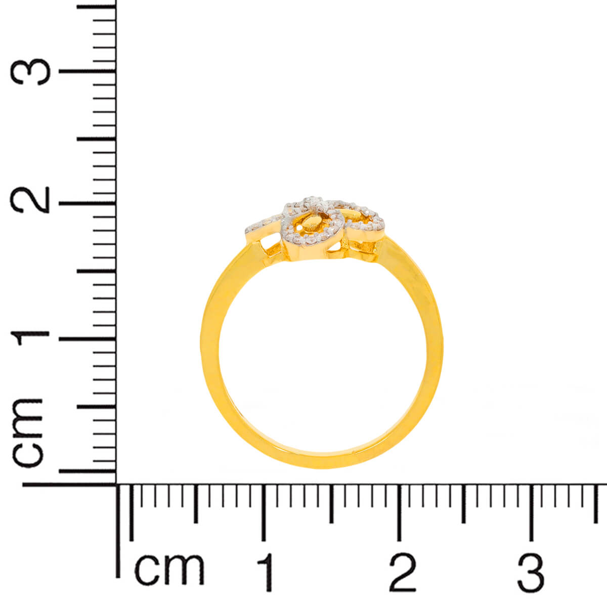 Lucky Clover Charm Diamond Ring for Women