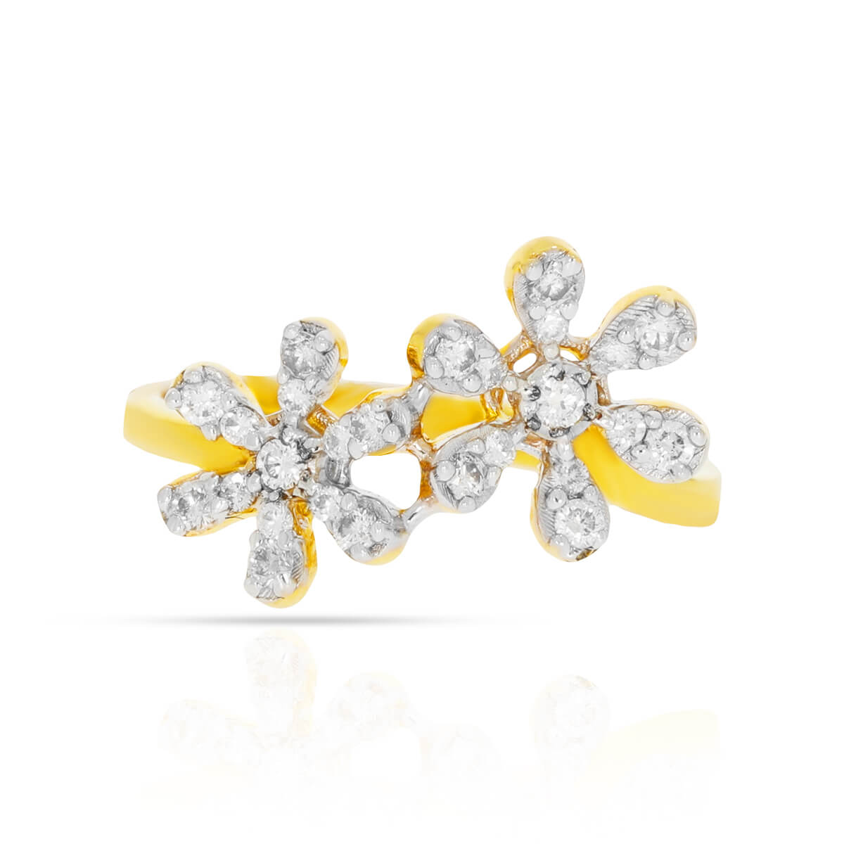 Dazzling Blooms Gold Ring