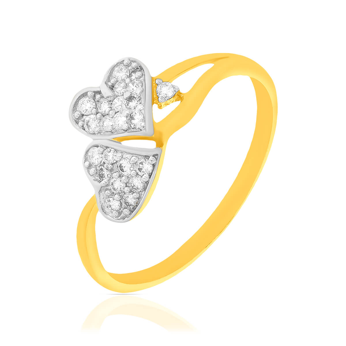 Marvelous Heart Radiance Gold Ring for Women