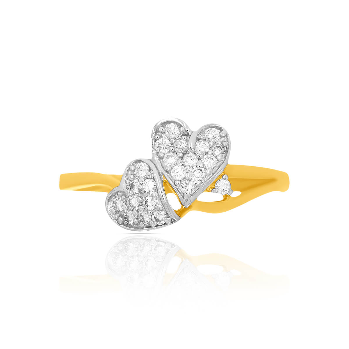 Marvelous Heart Radiance Gold Ring for Women
