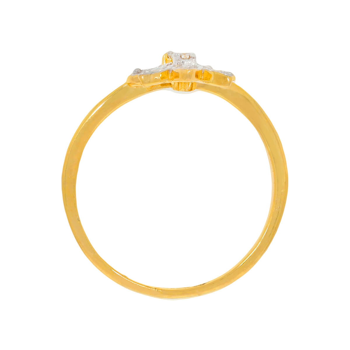 Graceful Cherry Blossom Diamond Ring for Women