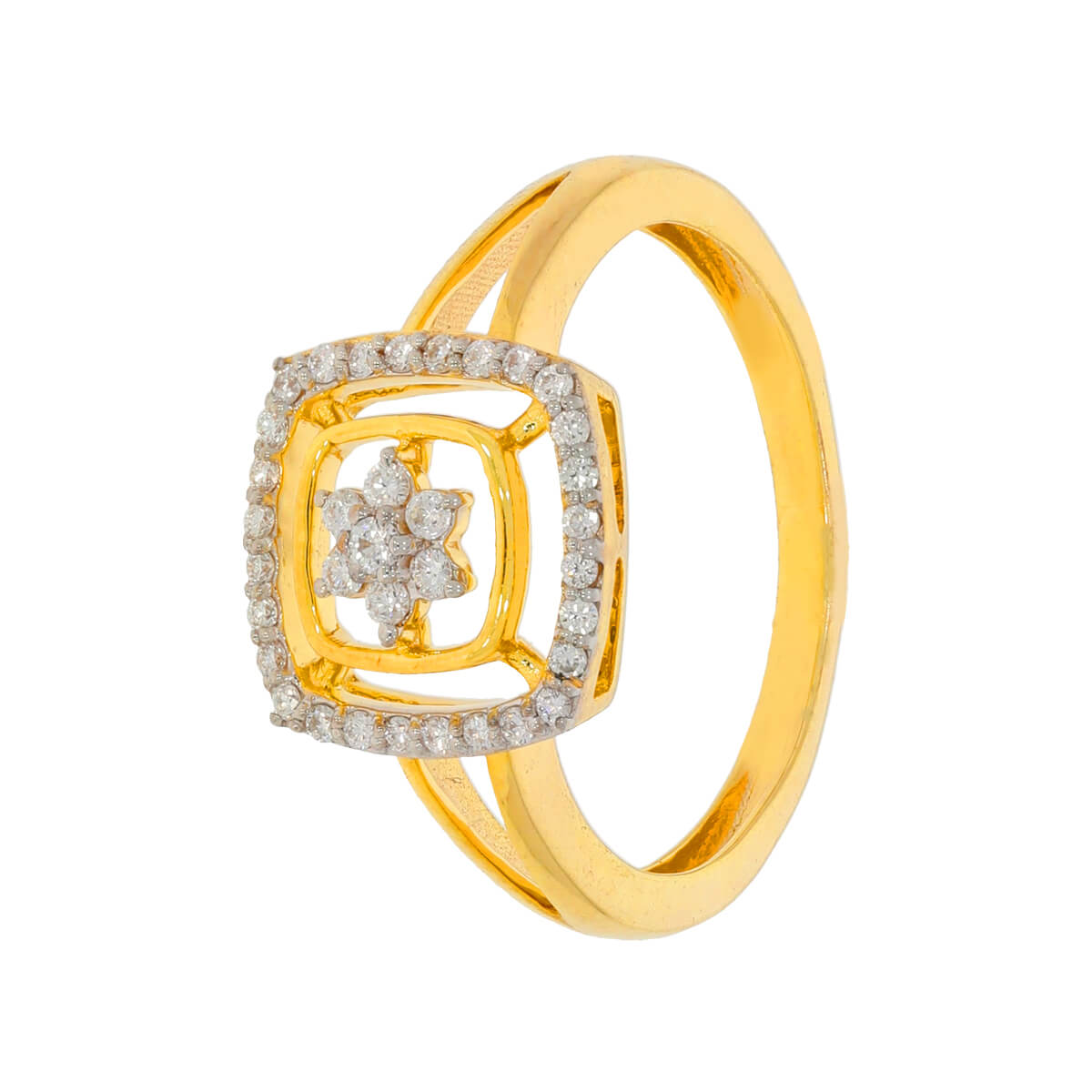 Bold Modern Diamond Women Engagement Ring
