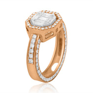 Vintage Boldness Diamond Engagement Ring for Women