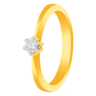 Sleek Dazzle Solitaire Women Ring