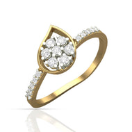 AlluRing for Women Flora Charm Diamond Ring for Women