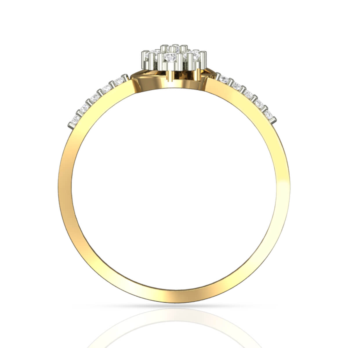 AlluRing for Women Flora Charm Diamond Ring for Women