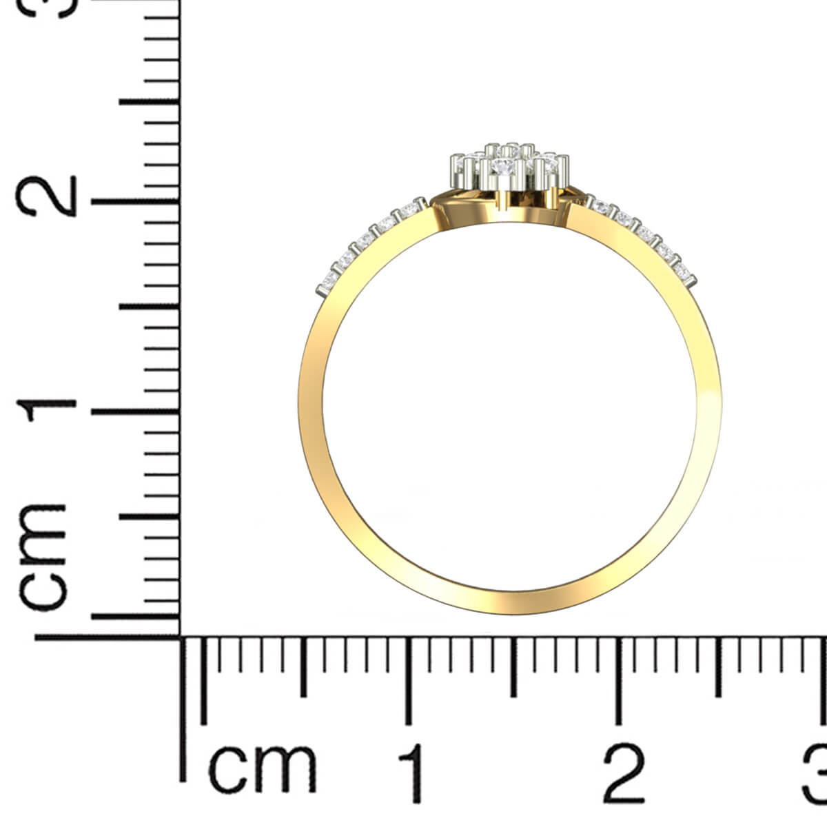 AlluRing for Women Flora Charm Diamond Ring for Women