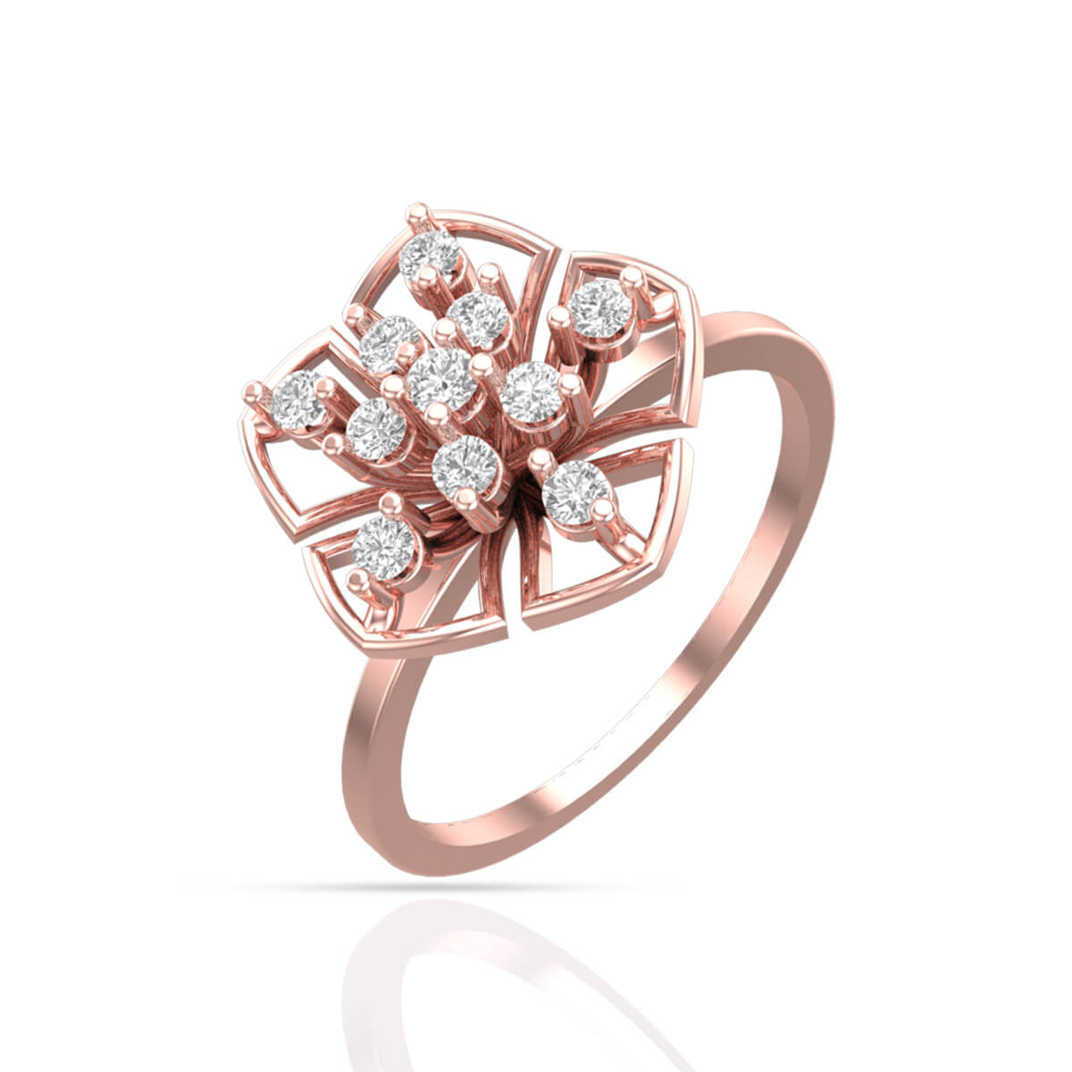 Delicate Daisy Shine Ring For Women