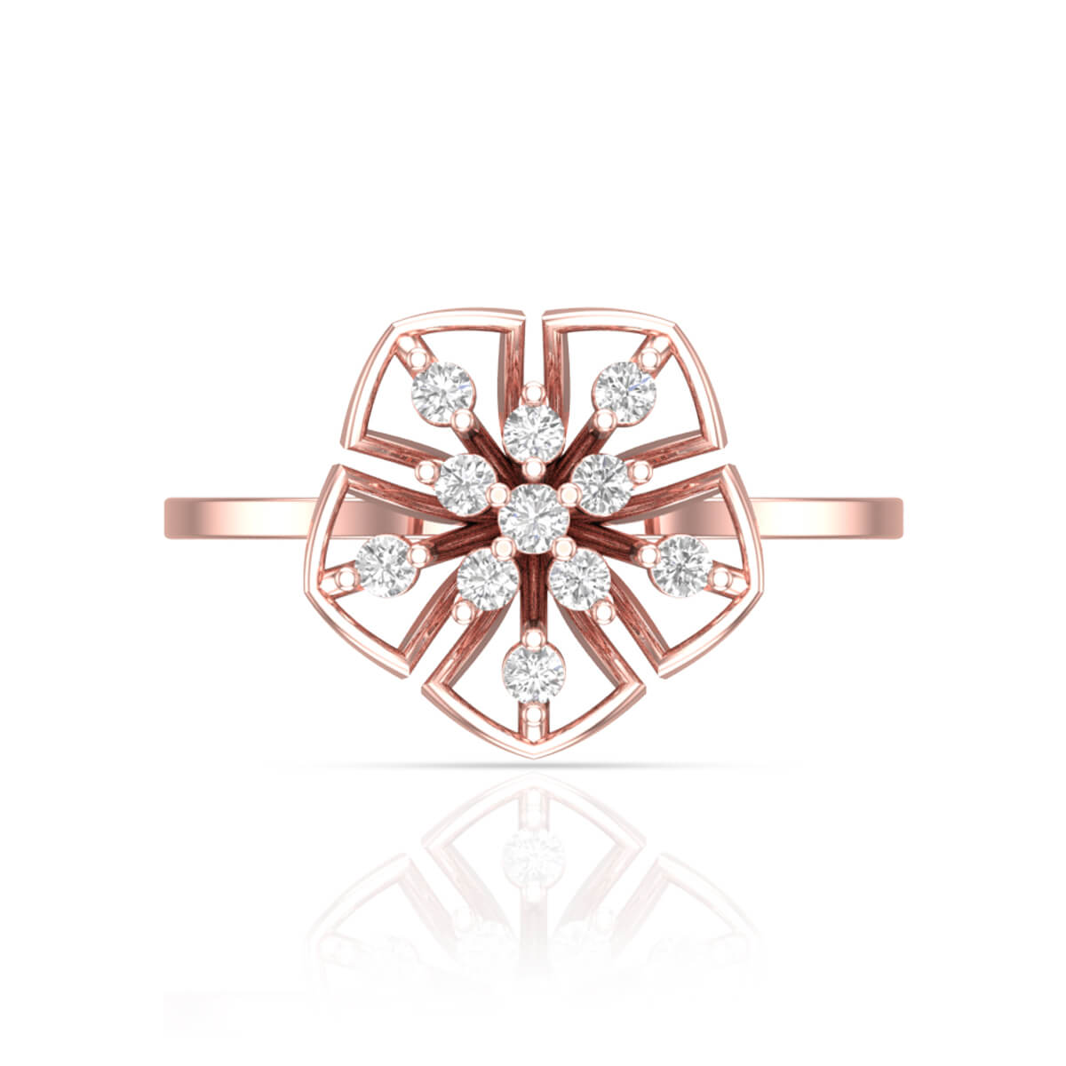 Delicate Daisy Shine Ring For Women