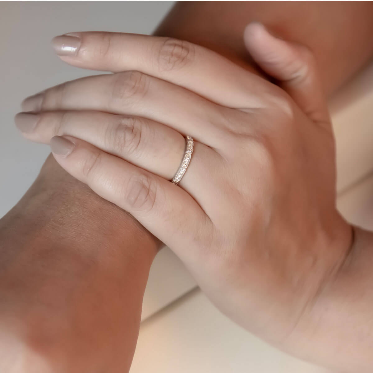 Minimalistic Charm Diamond Ring for Women