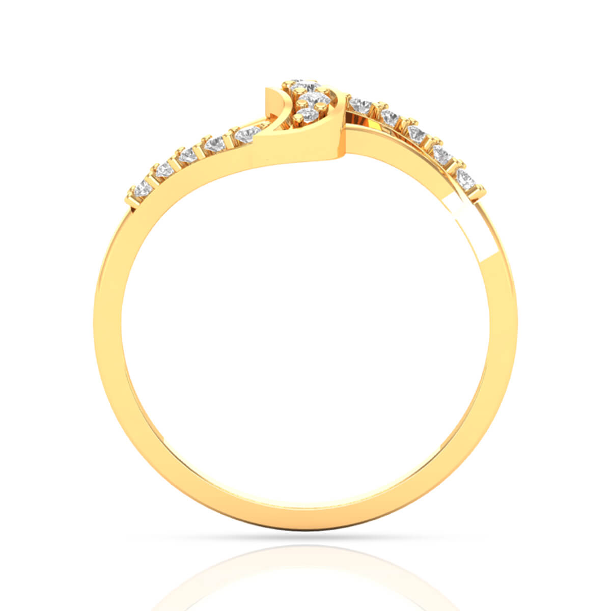 Spiral Elegance Diamond Ring for Women
