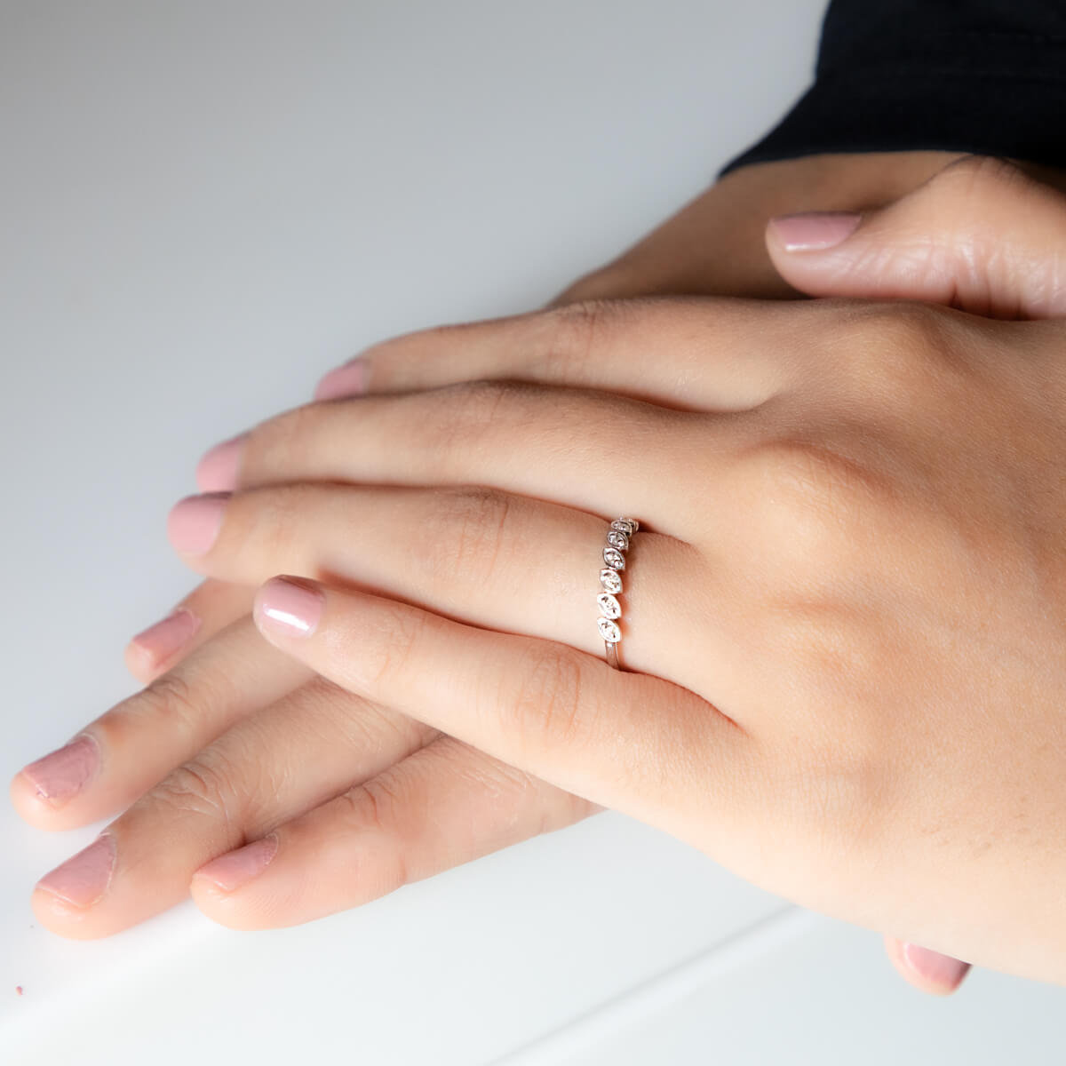 Minimalistic Shimmer Diamond Ring for Women