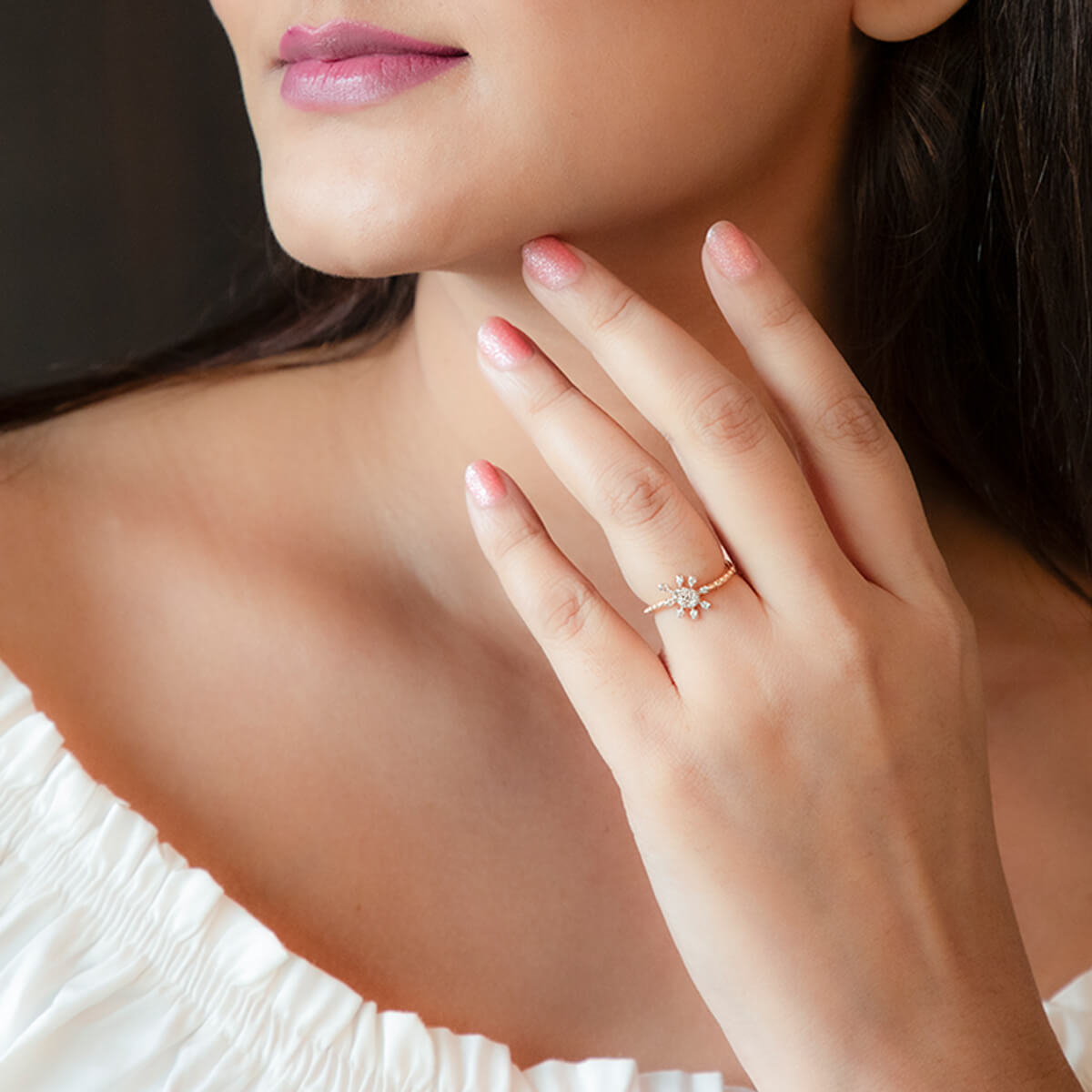 Graceful Gleam Diamond Ring For Women