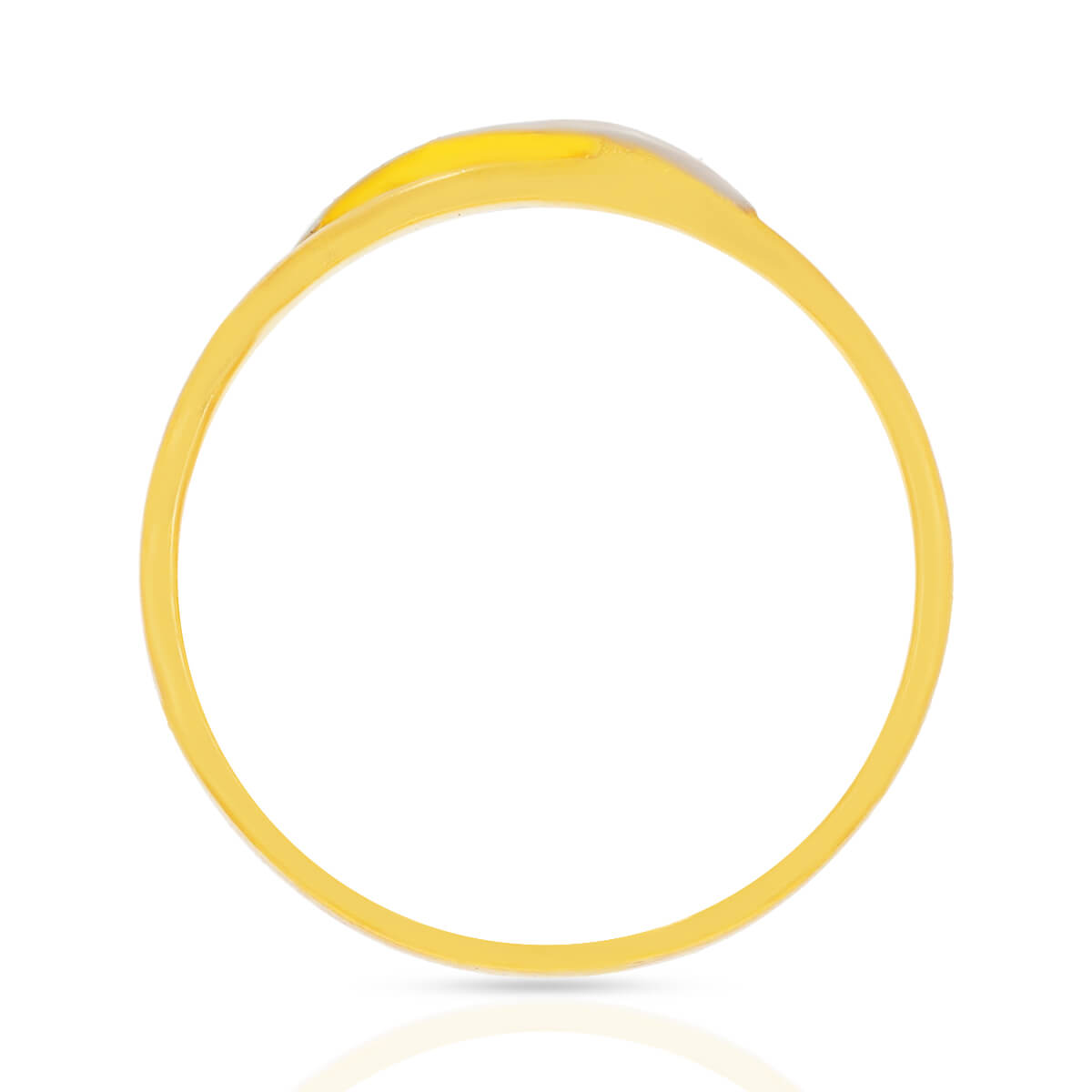 Golden Swirl Diamond Couple Band