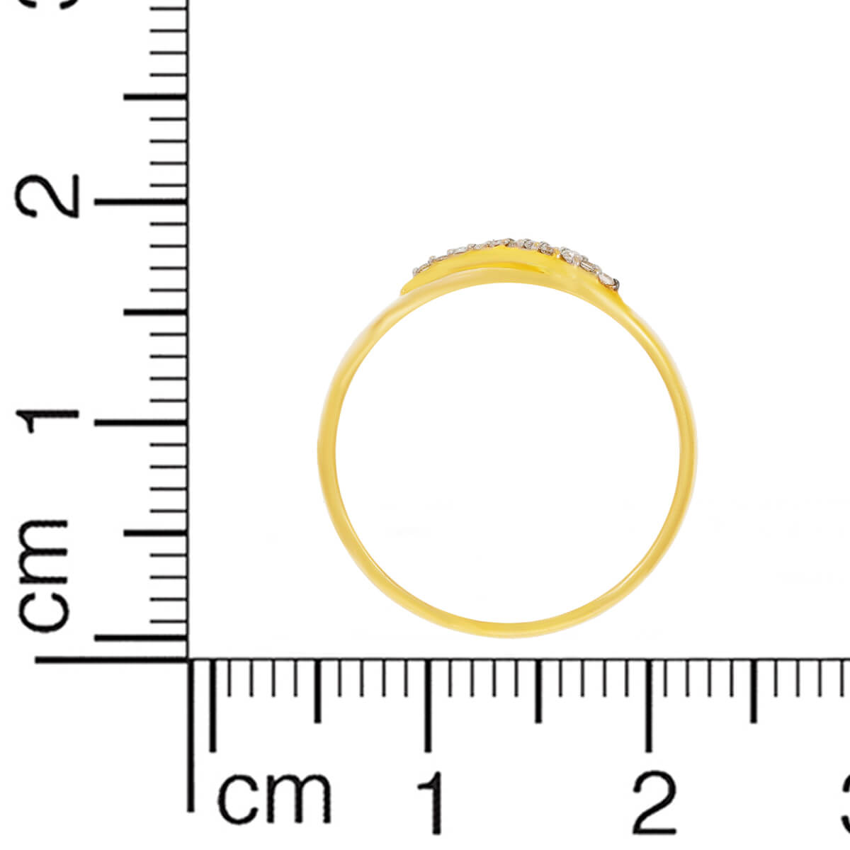 Golden Swirl Diamond Couple Band