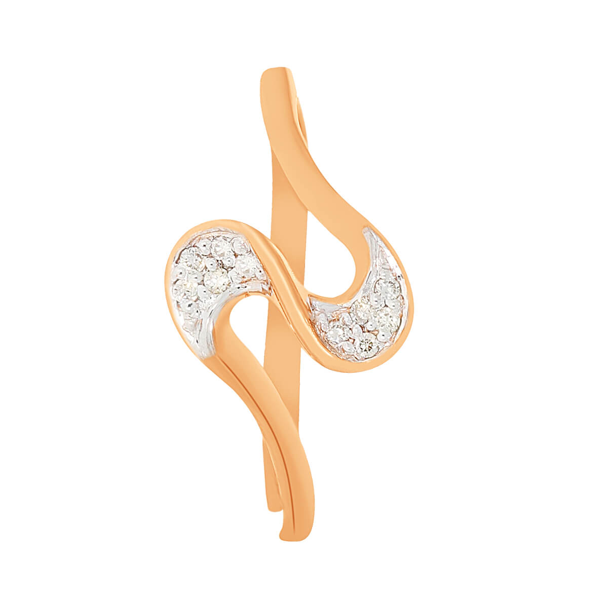 Modern Swirl Diamond Ring for Women